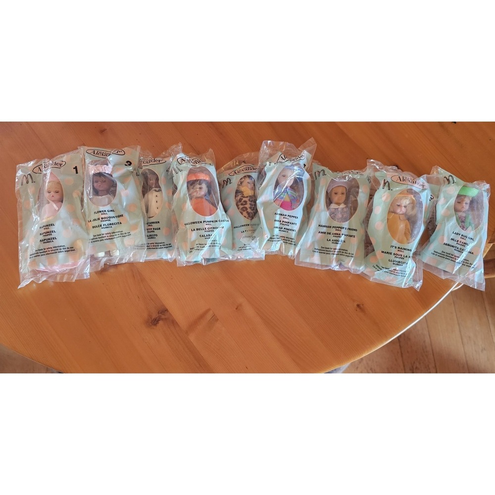Madame Alexander McDonald's Happy Meal Dolls Lot of 9, out of 10